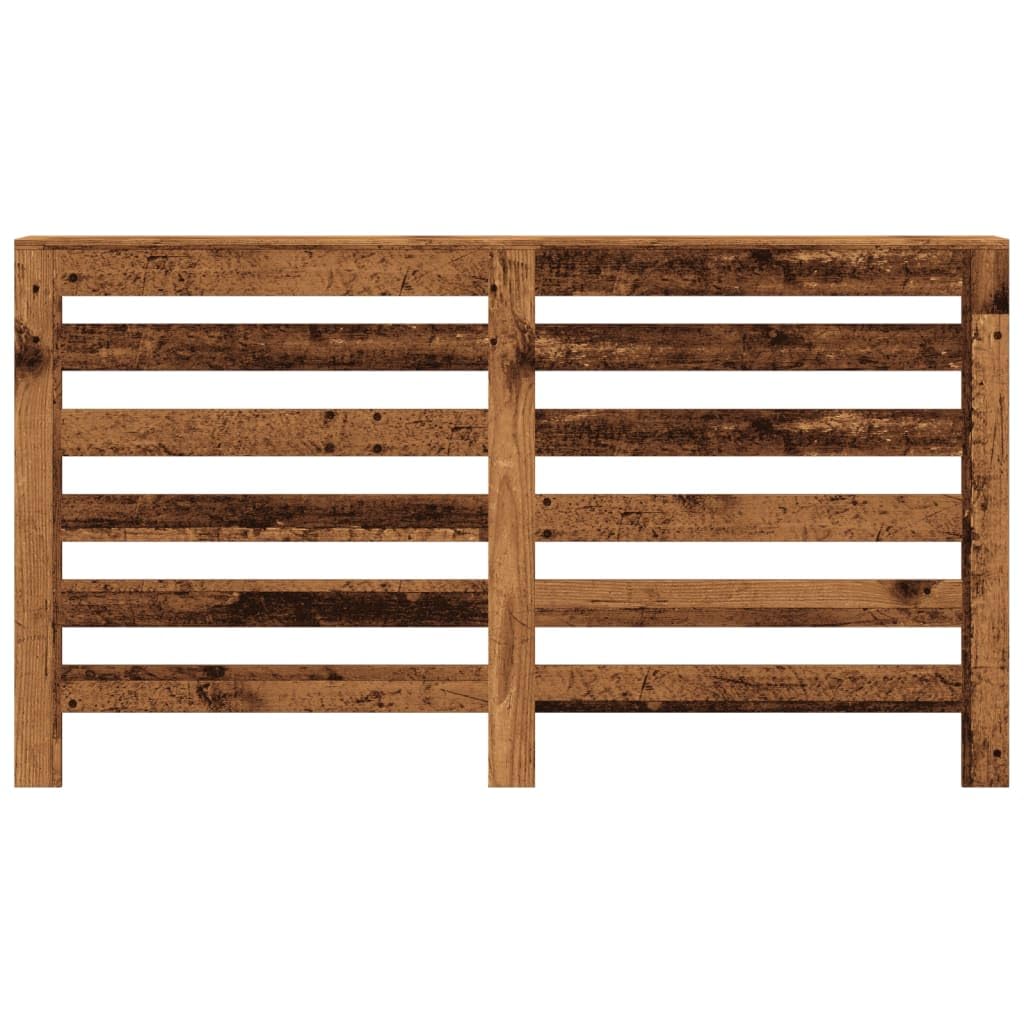 Revestimiento para radiadores con aspecto de madera envejecida, 149 x 20 x 82 cm, material de madera con diseño de lamas, práctico estante, fácil de limpiar, apto para salón, baño y dormitorio