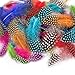 Outuxed 250pcs Spotted Feathers 3-6 Inches Colorful Feathers for Crafts DIY Wedding Home Party Decorations and Dream Catcher