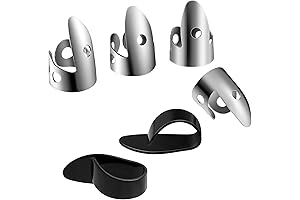 6-Piece Banjo Finger Picks for Precision and Comfort
