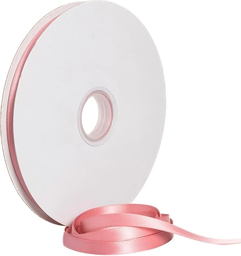 Vista 107 de Cinta de satén de poliéster de doble cara de color sólido, 1 pulgada de ancho, 100 yardas de largo, perfecta para bodas, envoltura de regalos, Oro