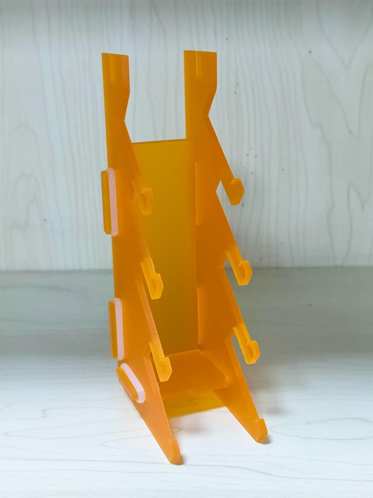 leefai Pro Fingerboard Racks Displyer-Fingerskate Board Holder -Quality Acrylic-Color (Orange)