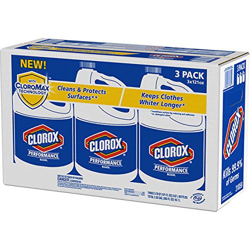 Clorox Performance Bleach, 121 Oz, Pack of 3