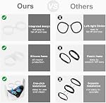 SUPERUS Protecteur de lentilles anti-rayure en silicone - VR Verres Spacer Compatible pour Oculus Quest 2 - VR Accessoires Empêcher vos lunettes de scratching VR Objectifs (blancs)