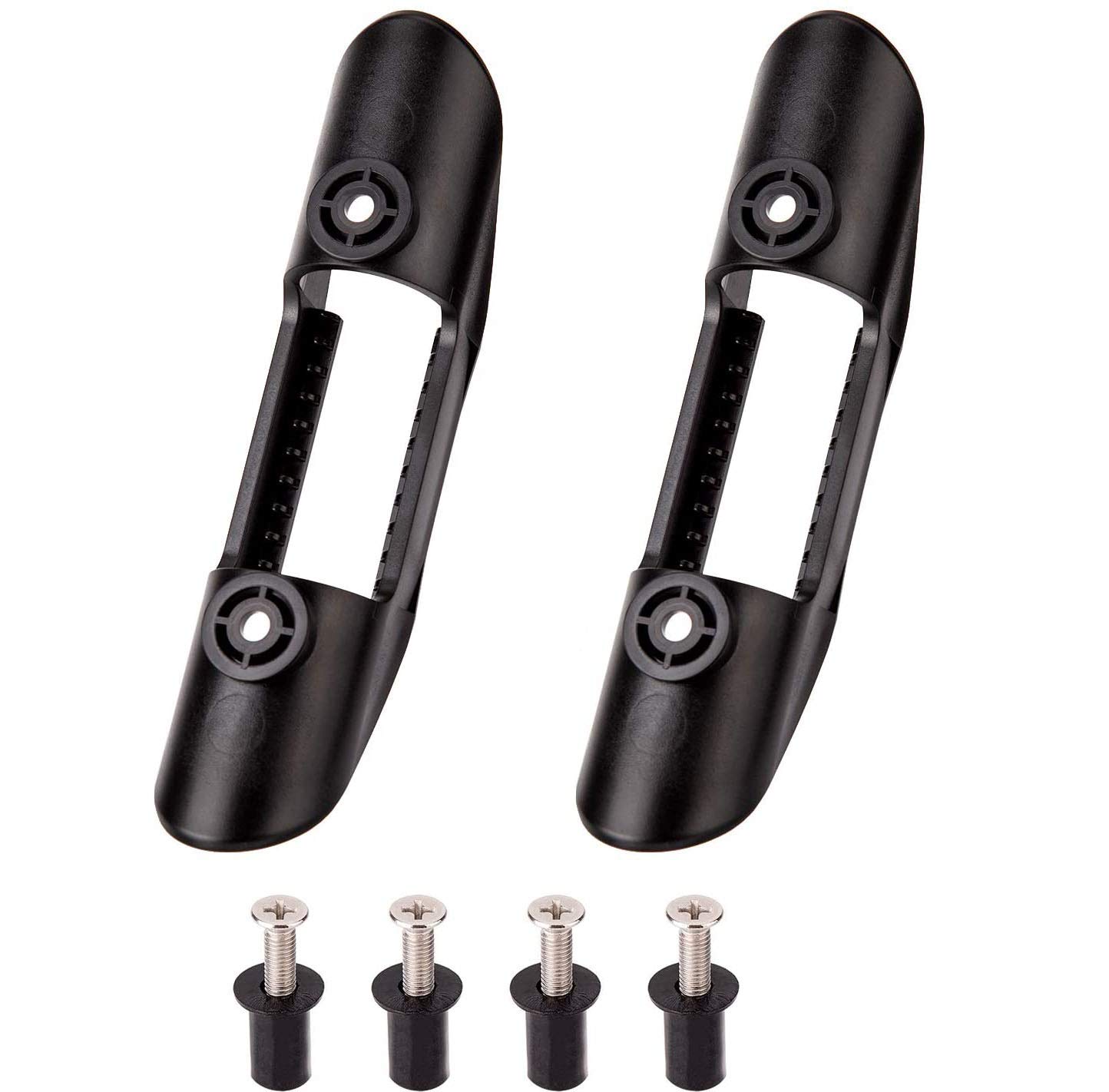 2PCS Kayak Paddle Mount Clips, Universal Plastic Kayak Paddle Holder, Kayak Paddle Accessories & Fishing Net Clips (4 Screws Included)
