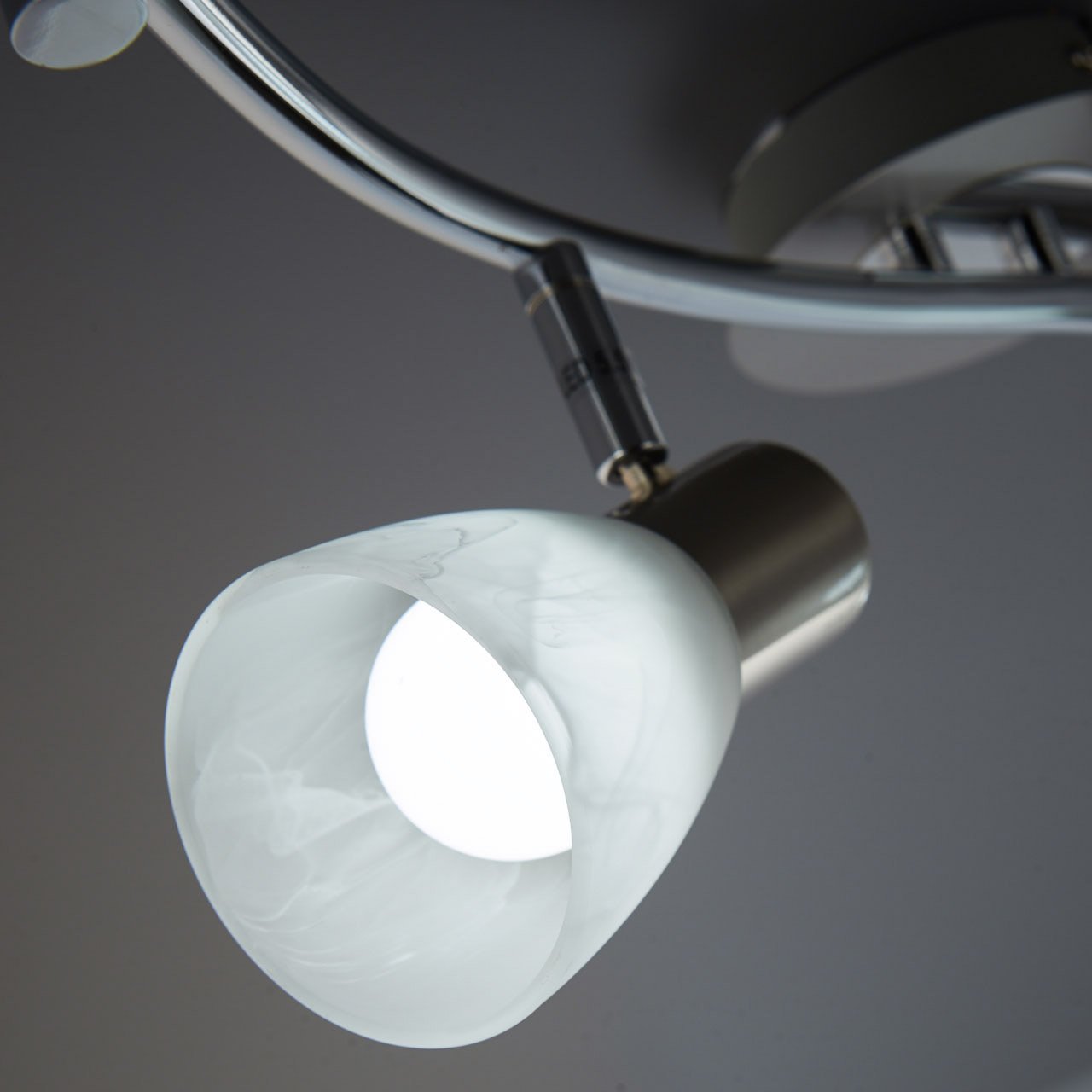 Faretti Soffitto Orientabili Kimjo - 4 Luci E14, Bianco, Per Cucina E Interni, Senza Lampadina - Foto 10