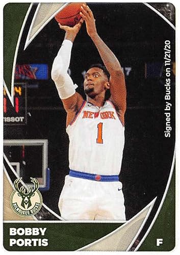 2020-21 Panini Stickers #234 Bobby Portis Official NBA Basketball Album Sticker Measuring 2.75 inch tall X 2 inches wide in Raw (NM or Better