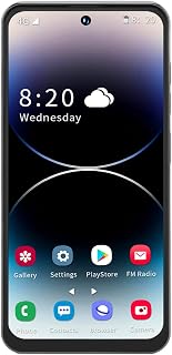 Telefone celular 4G 3G, smartphone de 6,7 polegadas desbloqueado para Android 12 e 2,0 GHz, 4 GB 64 GB Expandir 128 GB, Dual SIM, câmera traseira de 8 MP frontal 16 MP, 2,4 G WIFI, BT, GPS(Preto)