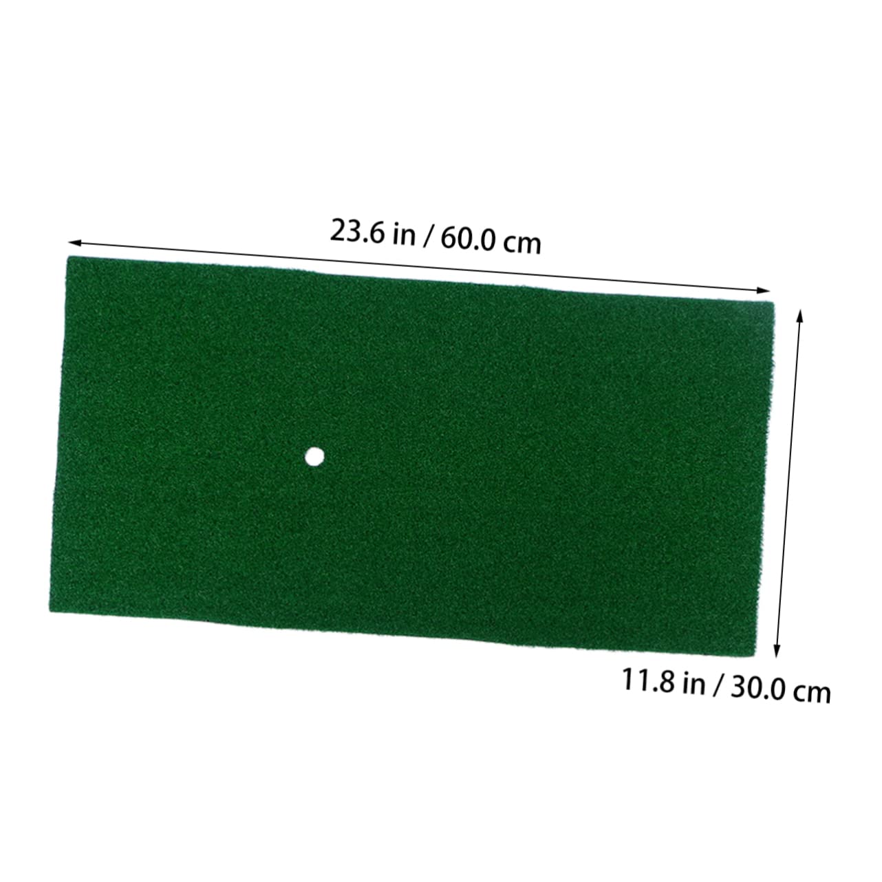 OHPHCALL Golf Practice Mat Hitting Mats for Indoor Putting Portable Woven Nylon Turf 30 * 60cm Rubber Back