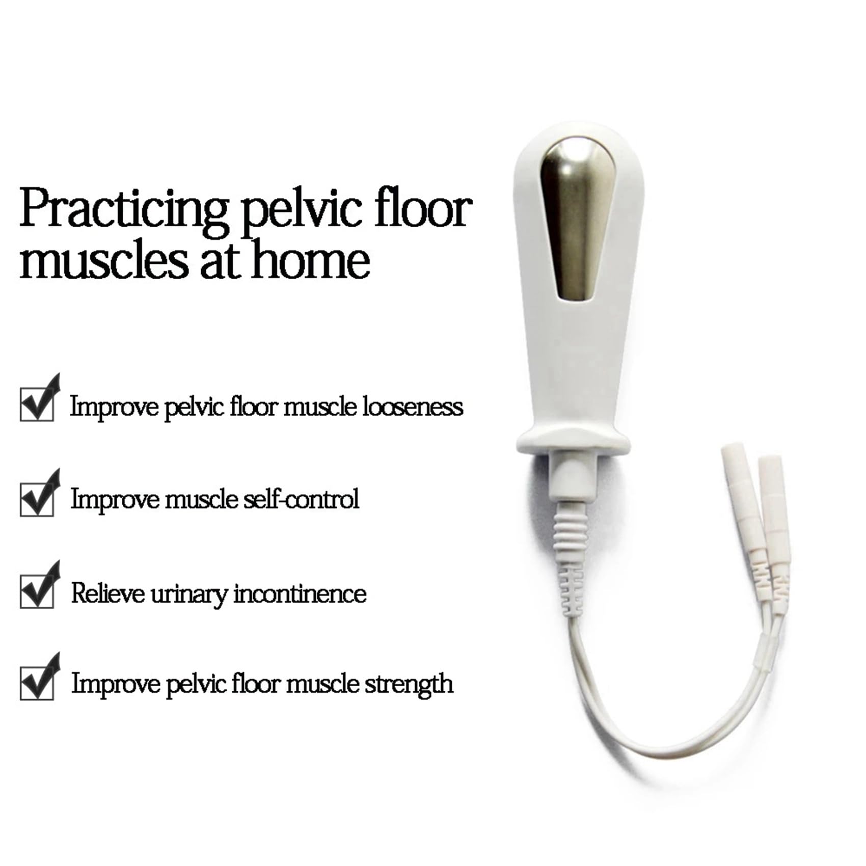 5X ÉLectrodes de Sonde Vaginale TENS/EMS Stimulateur Musculaire Du Plancher Pelvien EntraîNeur Exerciseur Femmes AméLiorent L'Incontinence