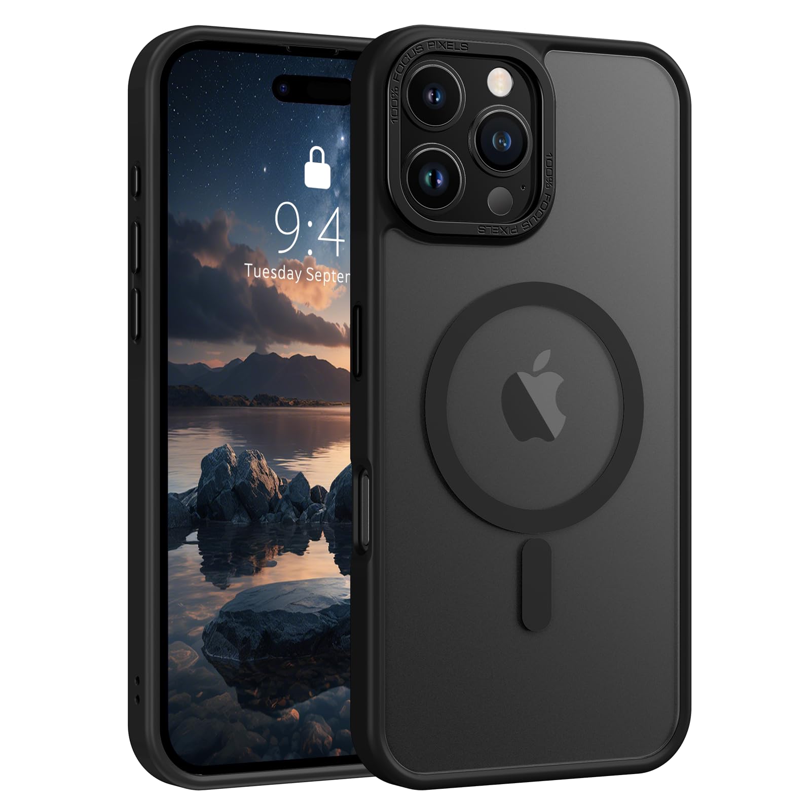 SupVict Compatible with iPhone 16 Pro Phone Case, [Compatible with Magsafe] Slim Fit Matte Translucent Shockproof Drop Protective Cute Girls Women