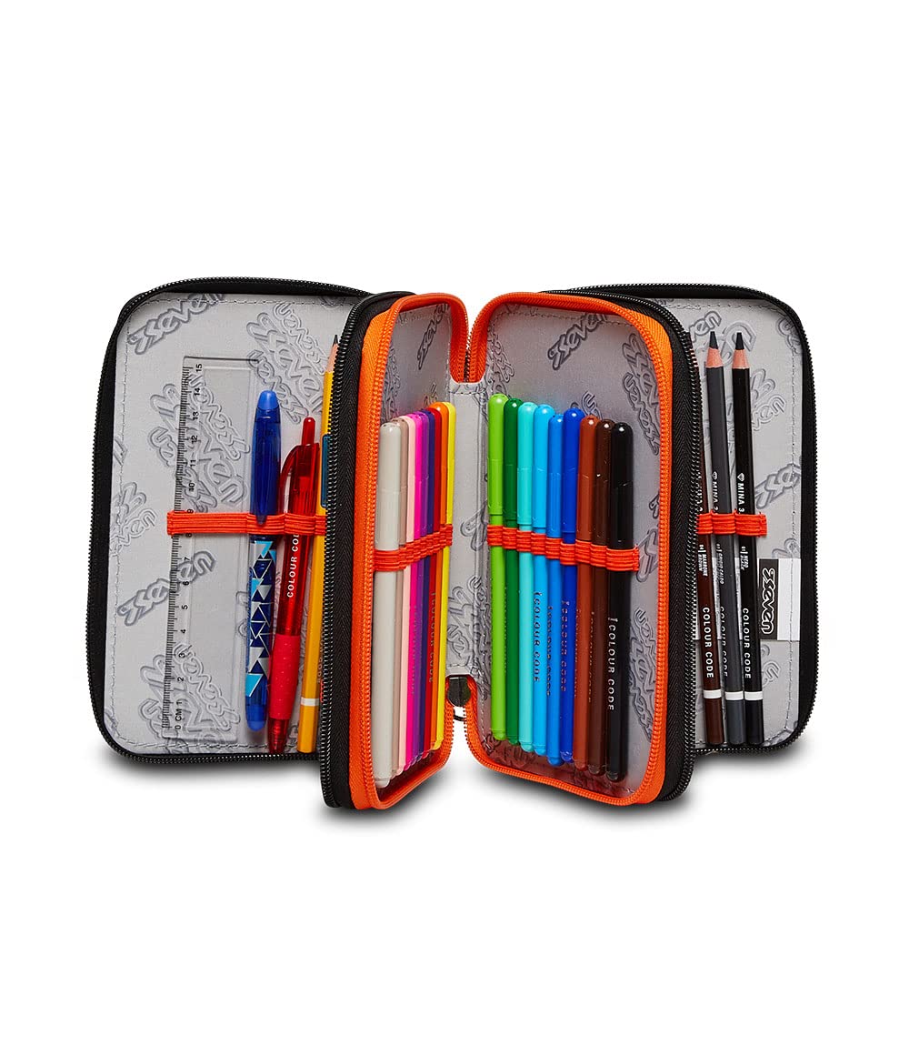 Seven Astuccio 3 Zip, 3 Zip CASE - Chromo Fluid BOY, Multicolored - Image 2