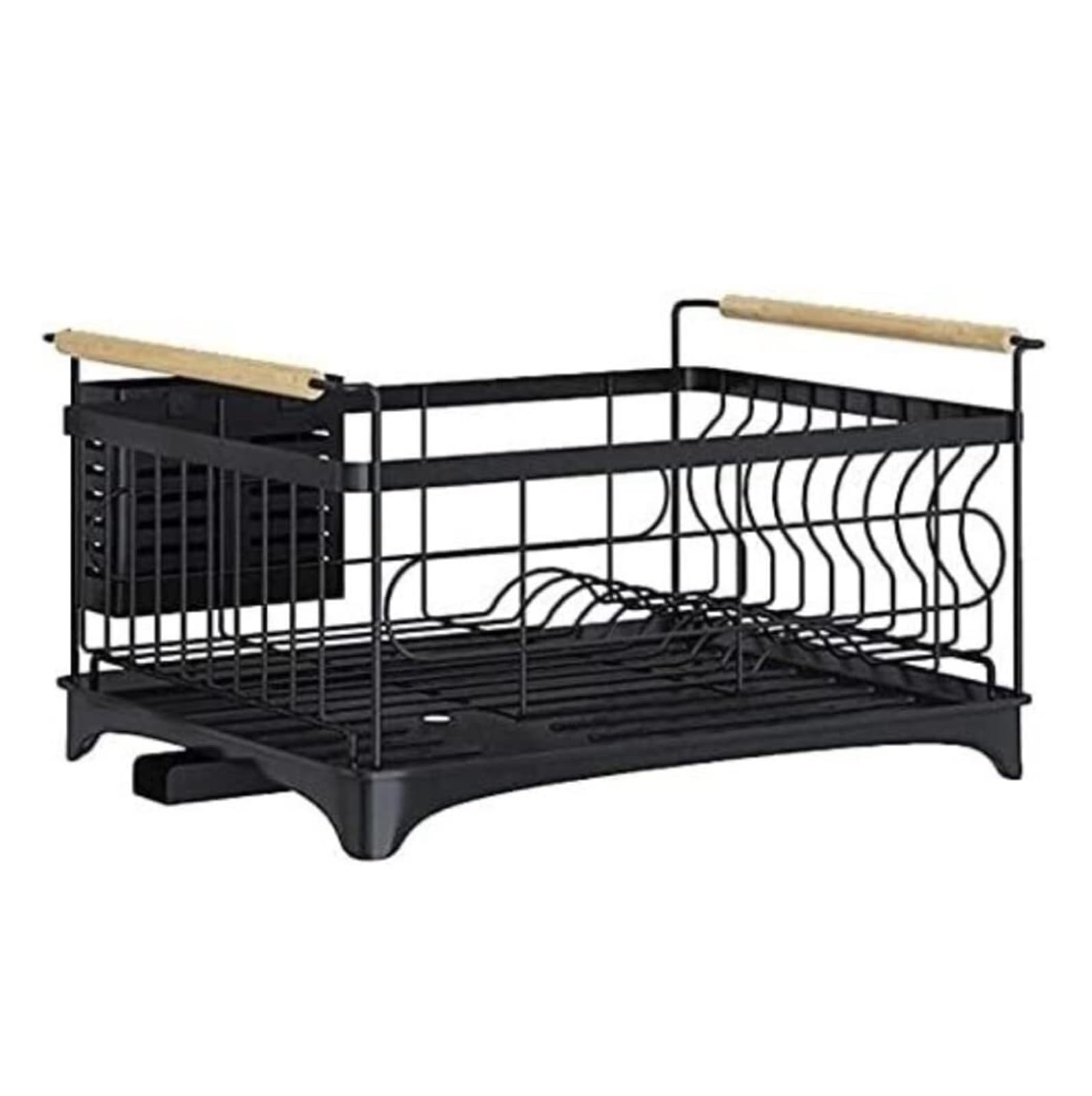 SaryEdge Dish Drainer Rack Dish Rack Stainless Steel Kitchen Sink Dish Drying Rack and Drain Broad, Removable Cutlery Holder for Kitchen Dish Drying Rack Drainer Rack,