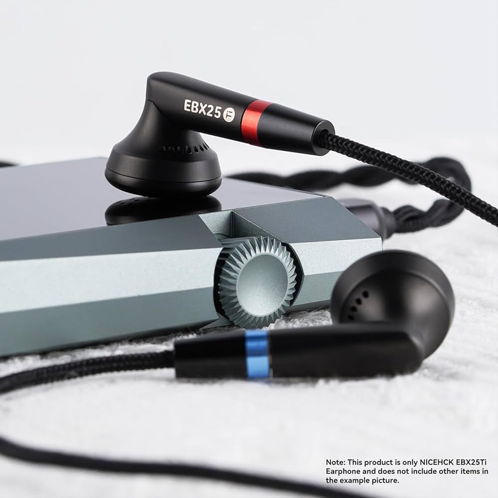 イヤホン nicehck ebx25ti NICEHCK EBX25Ti Earbuds HiFi IEM Wired Headset 3.5mm/4.4mm Jack Wire E