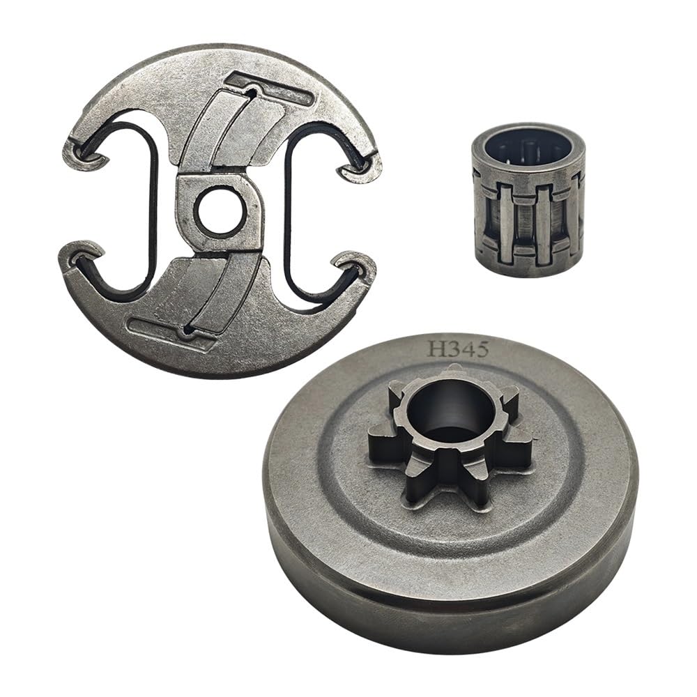Kit embrayage tronçonneuse 455 avec roulement anti vibration et friction