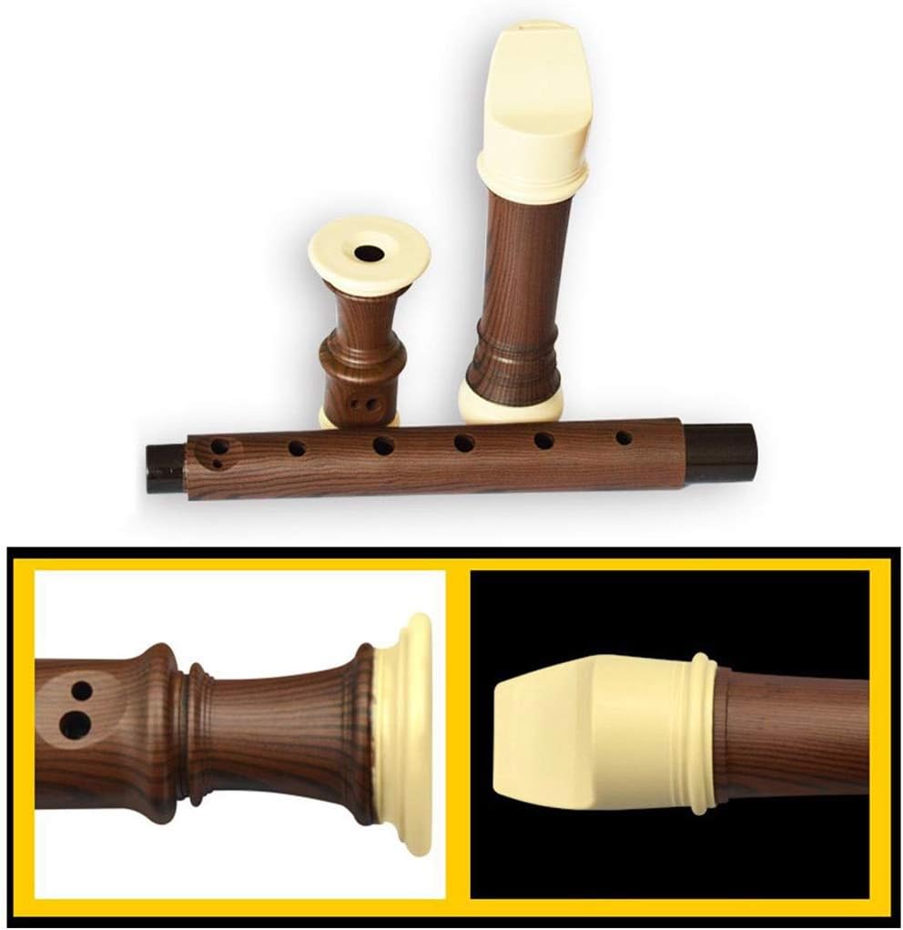 Flute Bamboo Flute German-Style 8 Holes Recorder Soprano Clarinet Chinese Vertical Dizi ABS Resin C Key Bamboo Flute C Flute Musical Instrument (Color : A)