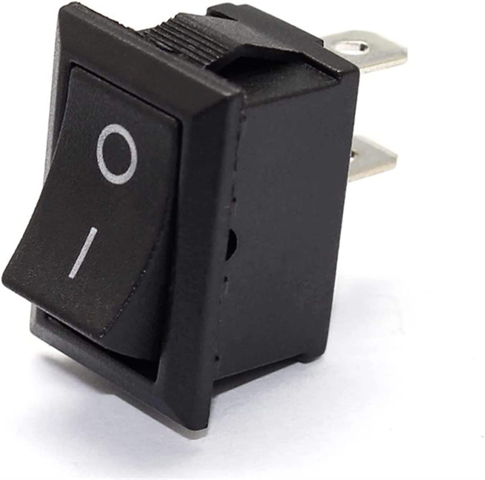 Interruttore a bilanciere KCD1-101 MRS-101 2 Pin on off Interruttore a bilanciere a Scatto Mini Interruttore 21x15mm 6A250VAC 10A 125VAC (Color : Weiß)