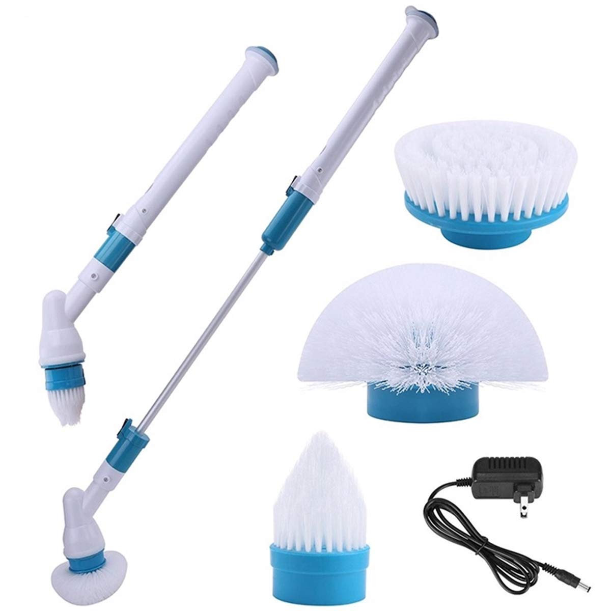 Mincoreason PANTH ® Plastic Electric Long Handle Spinning Scrubber Floor Bathroom Tiles Cleaner Tool with 3 Replaceable Brushes (Multicolour, Standard Size) (pack of 1) (B084VM9NKX) Amazon Price History, Amazon Price Tracker