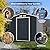Goplus Outdoor Storage Shed, 7' X 4' Metal Garden Shed with 4 Vents & Double Sliding Door, Utility Tool Shed Storage House for Backyard, Patio, Lawn