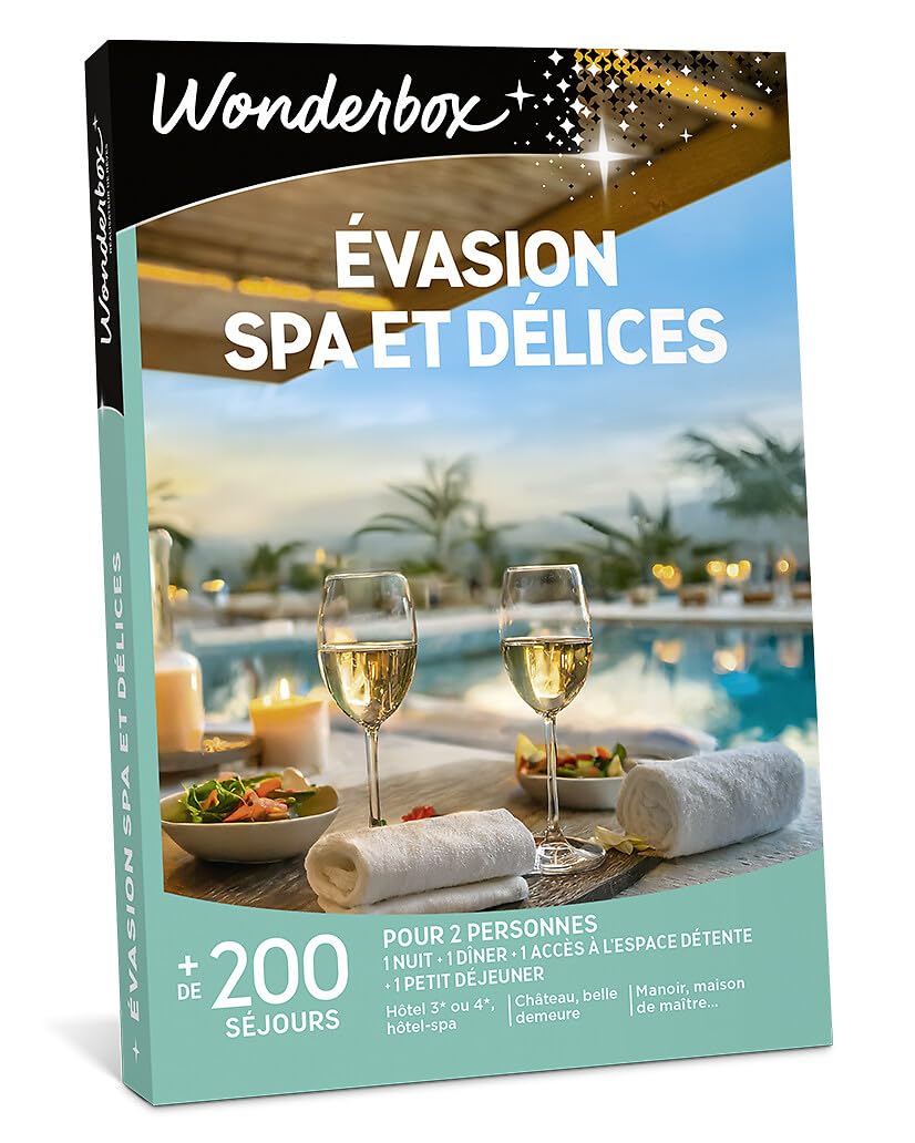 Wonderbox - Évasion Spa Et Délices - Coffret Cadeau - Idée Cadeau Séjours