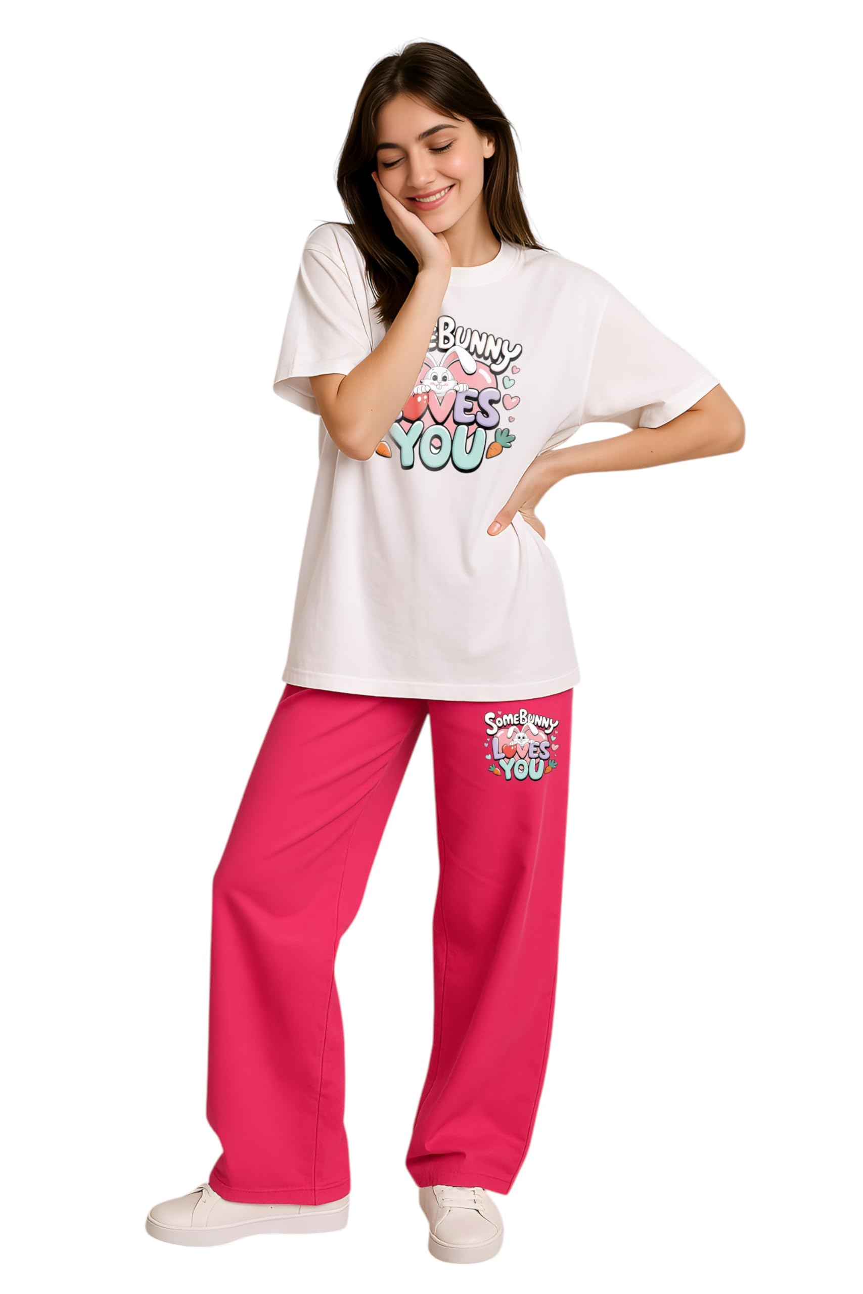 my swag Womens Cotton Printed Nighwear Set | Half Sleeve T-Shirt and Full-Length Pants | Sleepwear & Loungewear-picture-15