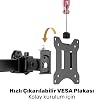 NPO STD5704B 17-32 Quad Monitor Stand, 2x2 Installation, Trader/Software Monitor Arm/Holder, 735mm Mast Height Adjustable, VESA (4x7kg)