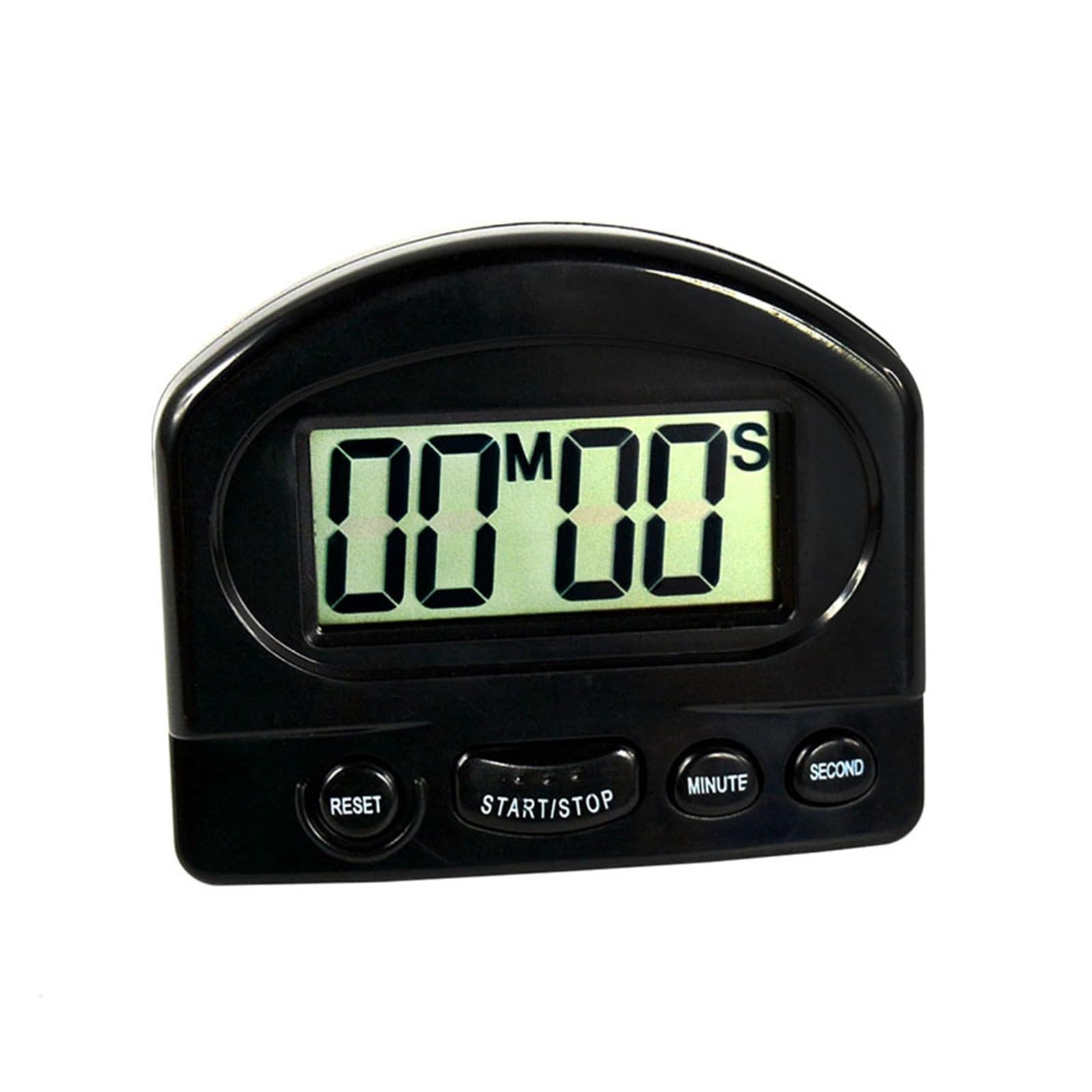 TRDEWR Magnet Digital Egg Cooking Time Timer Countdown Small Mini LCD Electronic Cute Kitchen Running Exercise Alarm Clock Black White Clear Display(Black)