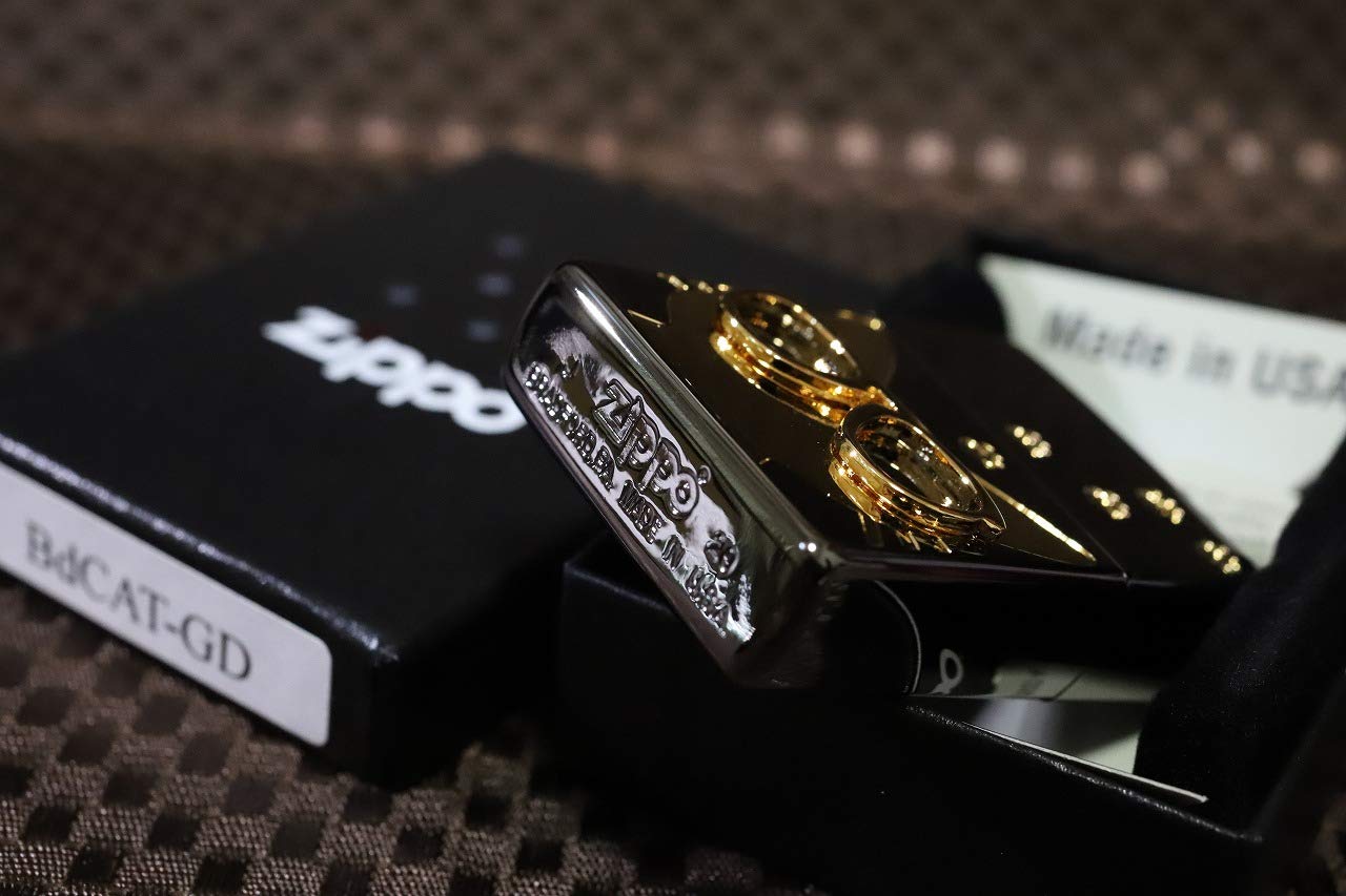 Amazon.co.jp: 【ZIPPO】キャットサングラス ブラック＆ゴールド 