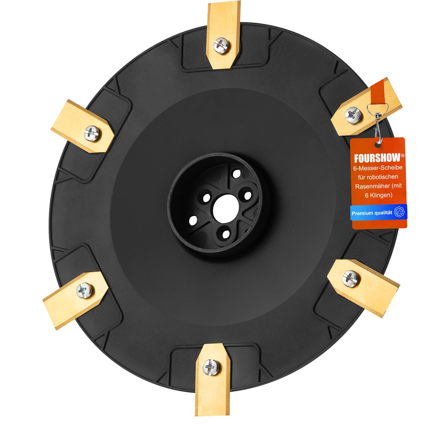 【Schneiden Sie Effizienter】Messerteller + 6 Stück Ersatzmesser Kompatibel für Husqvarna Für G3-P15,Automower 305,310,315,315x,405,410,415x,435,535 AWD Serie Messerscheibe Trennschreibe Mähroboter