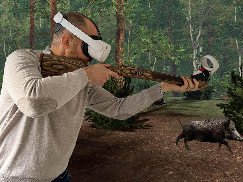 Miniatura 2 de GAIM Simulador de caza  Simulador de disparos de realidad virtual  Edición de stock laminado