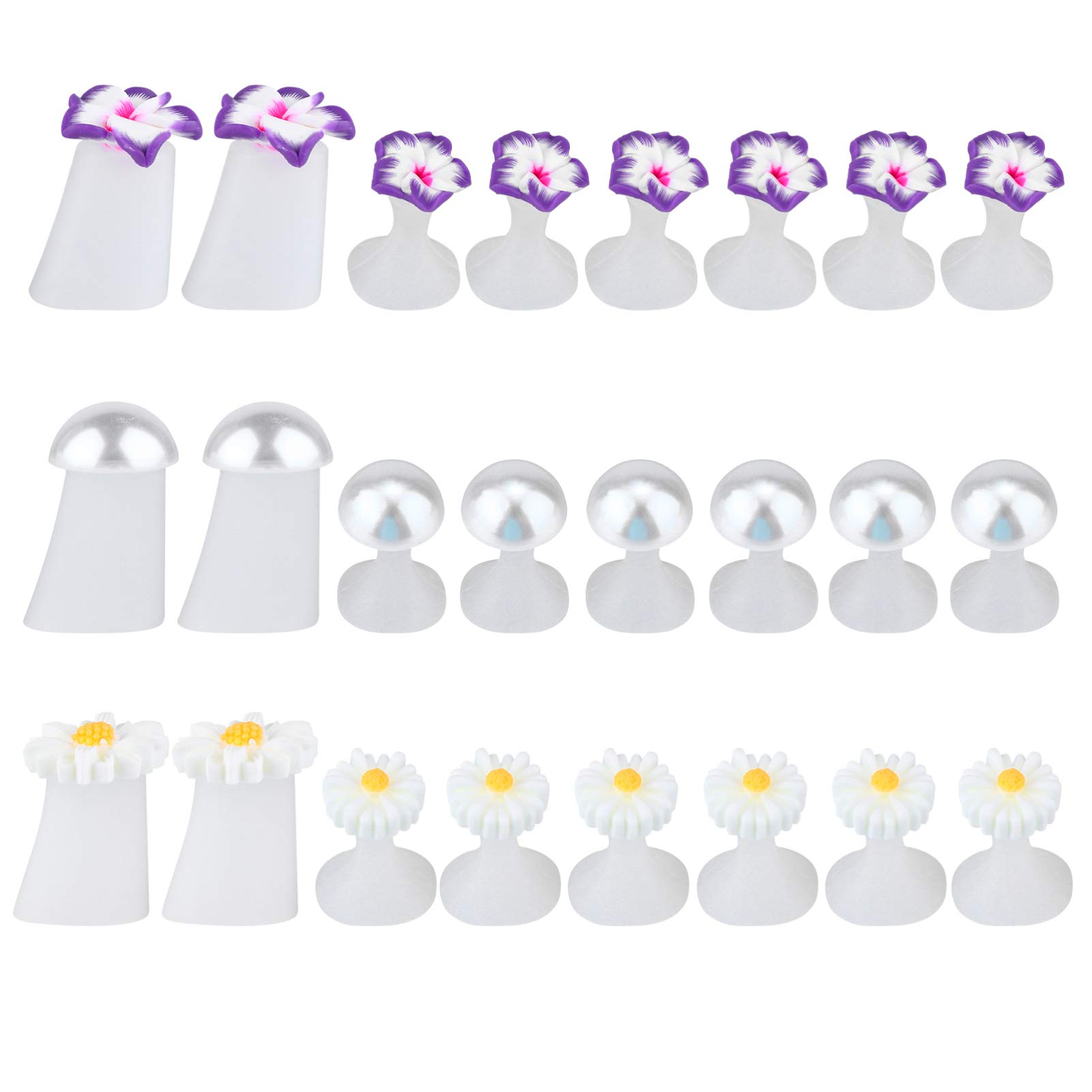 PartyKindom 24pcs Toe Separator Nail Art Toe Spacers Toe Split Toe Spreaders for Women Dividers Nails Feet Toe Cushions Separators Manicure Toe Spreader Pedicure Tool Spacer Bunion