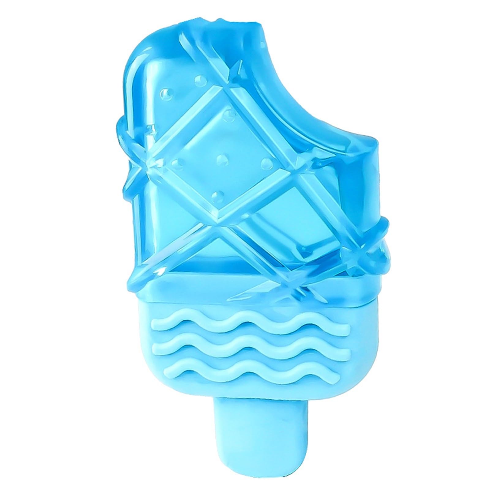 Eowstar Durable Chew-Resistant Dog Ice Cube Toy - Water-Filled Frozen Cooling Supplies for Large and Medium Breeds(Popsicle)
