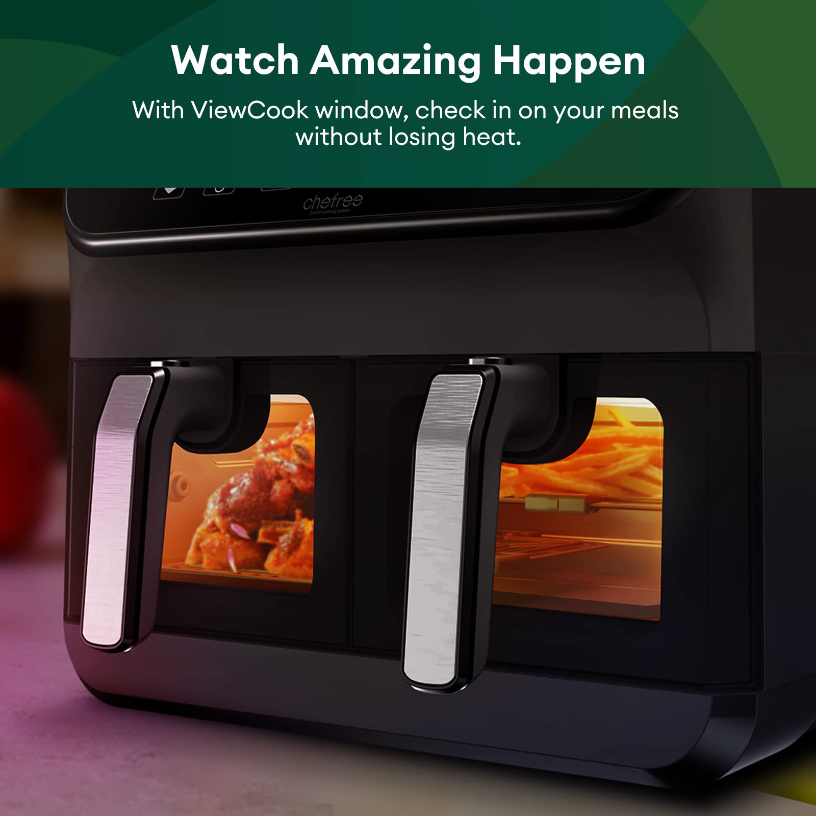 Test De La Friteuse CHEFREE Air Fryer 8L : Double Compartiment Et Economies Denergie