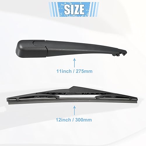 Miniatura 6 de ACROPIX Juego de 2 piezas de repuesto de brazo de limpiaparabrisas trasero, calidad OEM para Hyundai Elantra Touring 2007-2012 para Kia Sportage