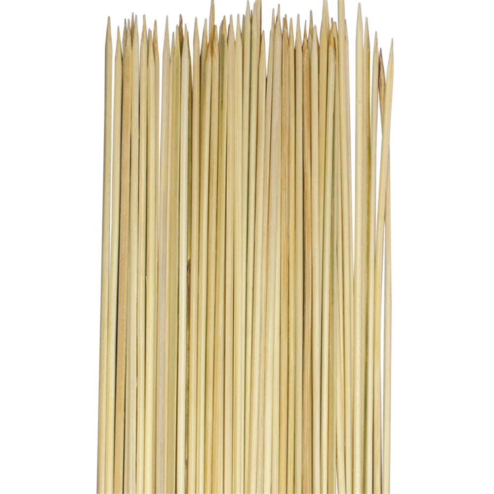Royals Bamboo Skewers Sticks 6 inch, 60pc | Frying, Grilling, Roasting Skewer | Barbeque Grilling Stick |-image-33