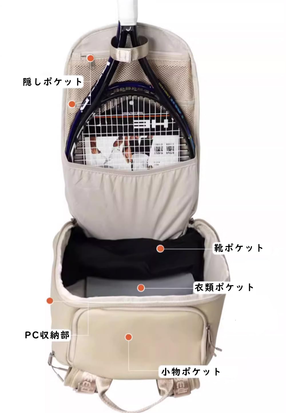 Amazon.co.jp: GREATSPEED テニス バッグ バドミントン リュック