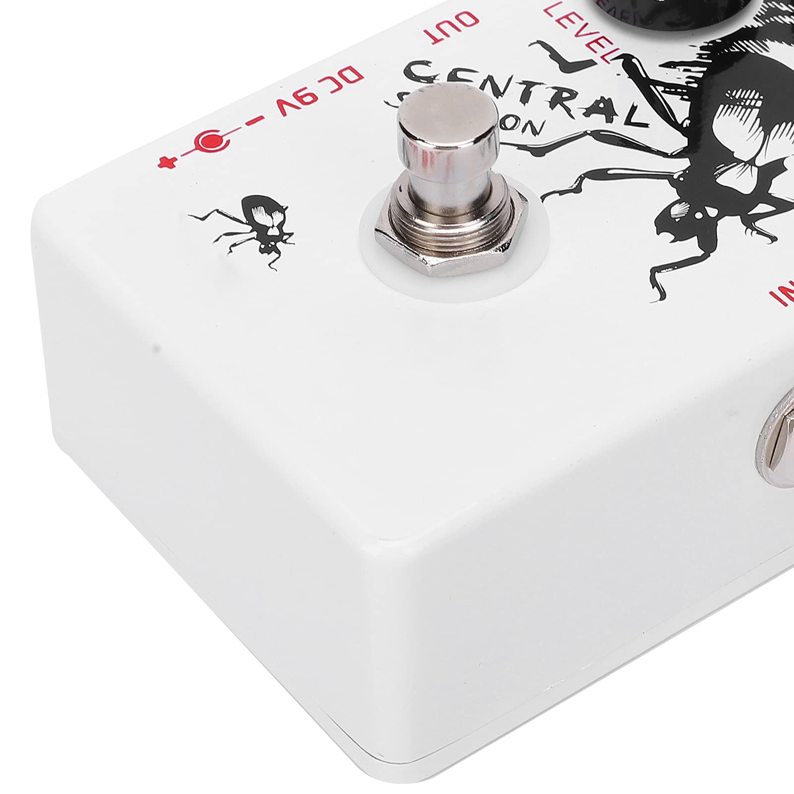 Mini Pedal de Efecto de Distorsión de Guitarra Eléctrica con Indicador LED, Carcasa de Aleación de Aluminio, para Guitarristas