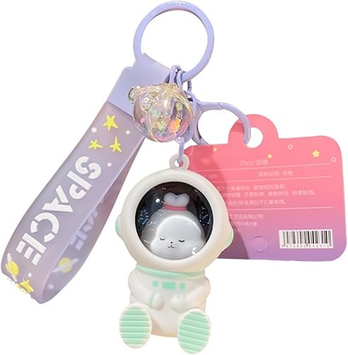 Cute Keychain For Women With Sunset Lamp Bear Pendant Couple Kawaii Keychain Cat Car Keys Keychains