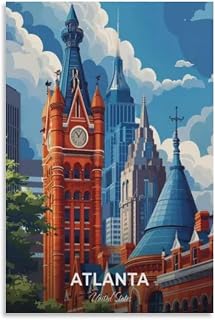 Atlanta History Center Travel Poster Print Canvas Wall Art Framed Or Unframed Home Room Decor Picture 16x24inch(40x60cm)
