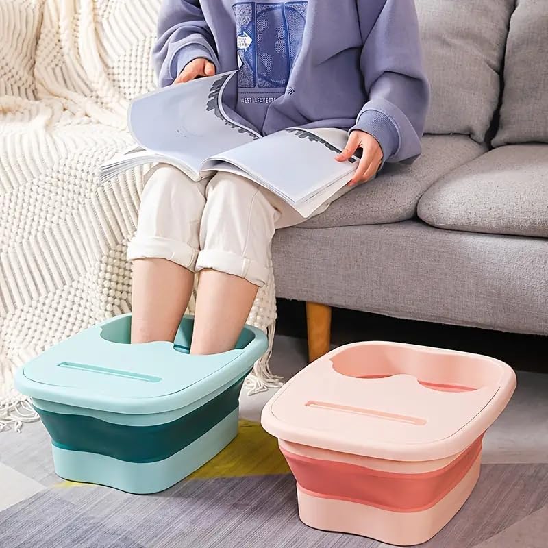 ARJ Collapsible Foot Bath Soak Tub for Soaking Feet, Foot Massager Bucket with Massage Acupoints,Foot Soaking Tub with Phone Placement Slot, Multi-Function Collapsible Bucket-picture-21