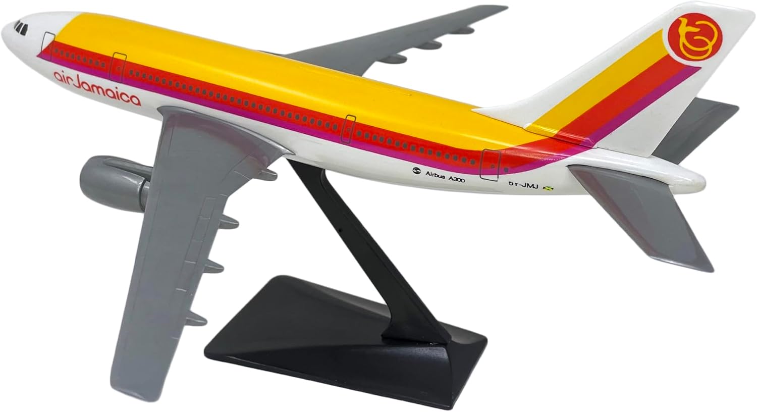 Air Jamaica (69-95) A300B2/B4 1:200 Scale - Plastic Snap-Fit Model Airplane - Collectible Replica of Jamaica Airlines Aircraft Part# AAB-30000H-001