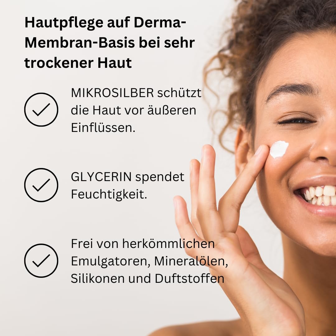 Hans Karrer Lipocreme Mikrosilber 2x 200 ml I Intensivpflege bei trockener Haut I Gesicht und Körper I Hautpflege I Feuchtigkeit I Hautschutz I ab 1 Jahr geeignet I Spar-Set plus Pharma-Perle giveaway