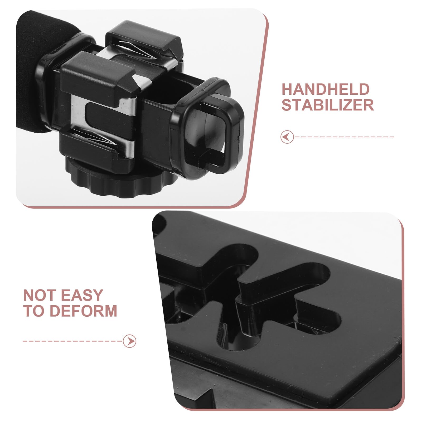 OUNONA Stabilizzatore Video Manuale per Videocamera con Vite di Fissaggio e Morsetto per Telefono per Smartphone Videocamere Dv per Riprese Cinematografiche Stabili