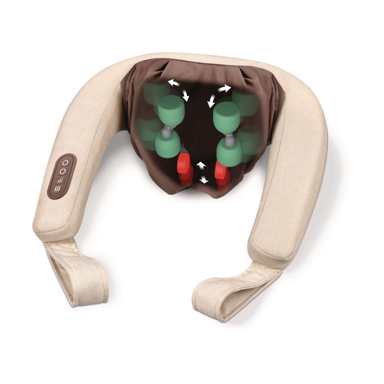 Beurer MG 153 Nacken-Massagegerät, handsimulierende Knet-Massage für Nacken, Schultern und Beine, mit Wärmefunktion und Abschaltautomatik