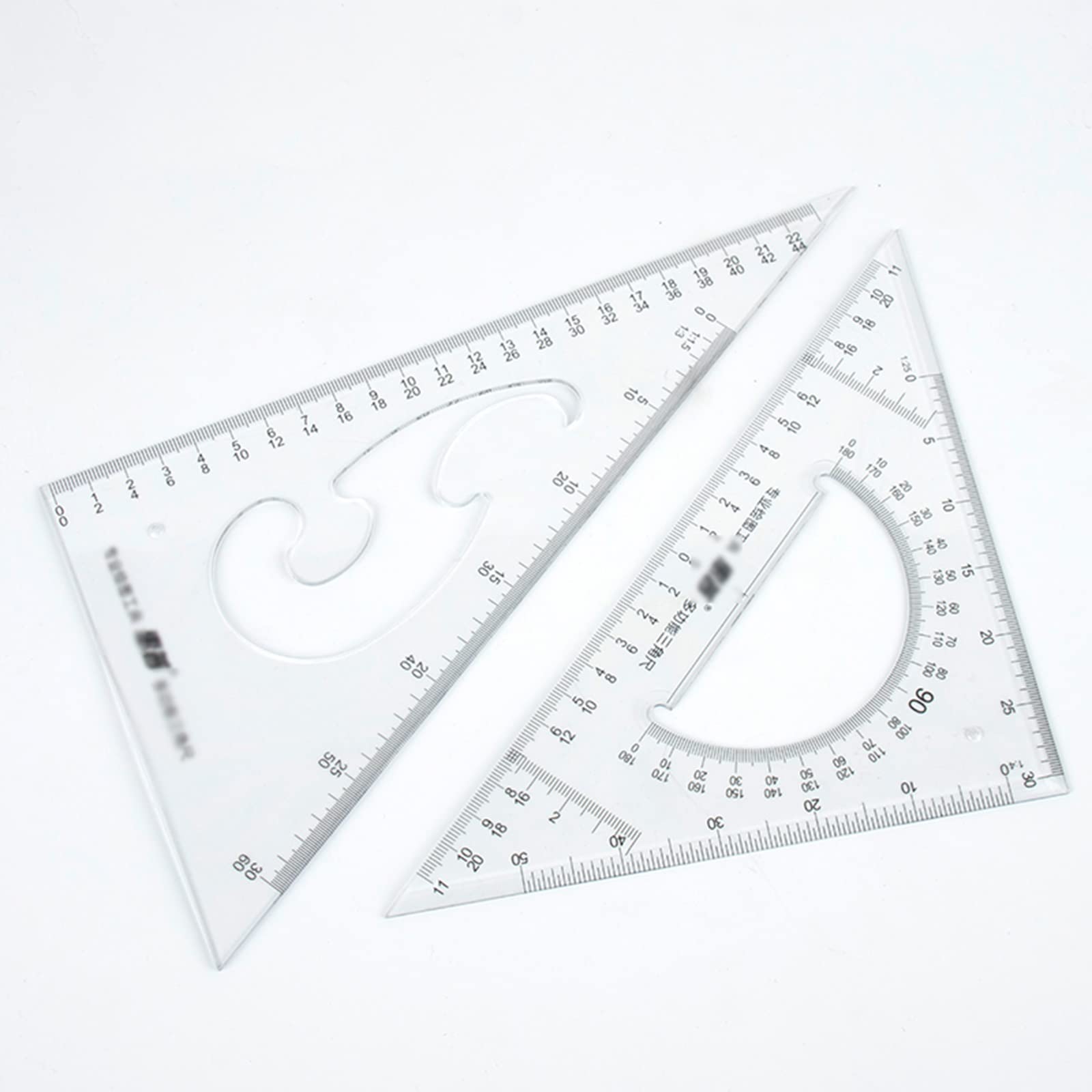 Brújula para geometría Transportador de geometría de precisión portátil Herramientas de dibujo Kit de geometría matemática Conjunto de trazador combinado con bolsa de tela para herramienta de dibujo