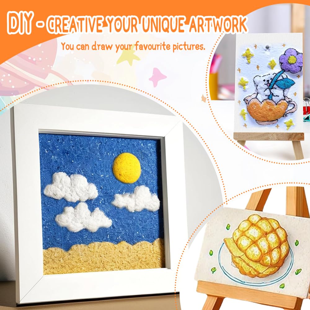 Magic Puffy Paint 3D Malset - 12 Farben DIY Kreativset Für Kinder Mit Schaum-Effekt