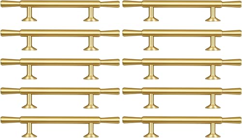 Miniatura 8 de Paquete de 1 tirador de gabinete de latón cepillado, manijas de gabinete de cocina, accesorios de armario, manijas de puerta de cajón vintage,