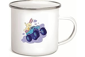 Easter Bunny Monster Truck Easter Basket for Adults with Wine Glass