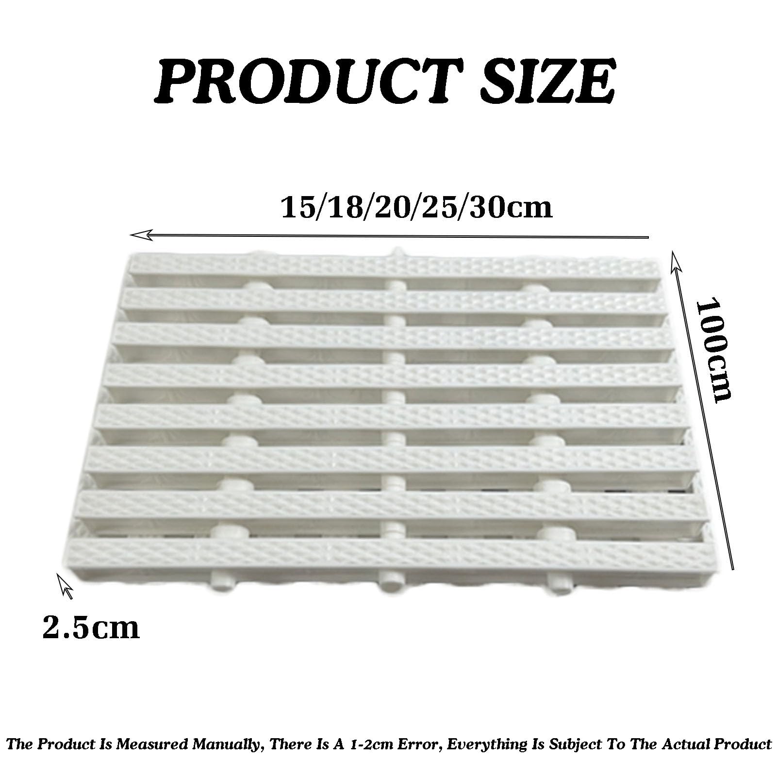 Genérico Rejilla Flexible para desagüe de Piscina, 15 cm, para Uso Interior y Exterior, Rejilla para desagüe de Ducha, 15 Unidades (Color Hueso)