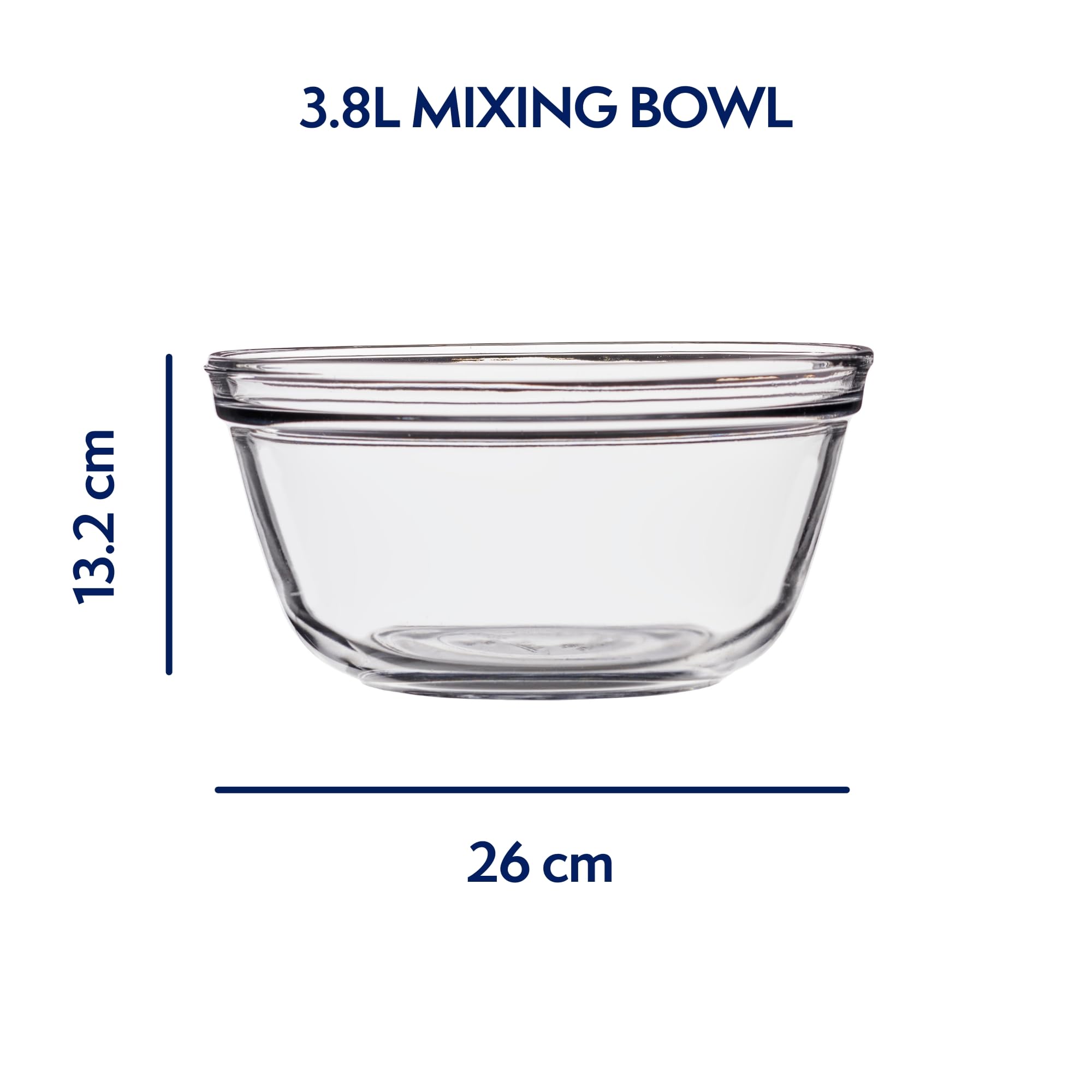 Anchor Hocking Mixing Bowl 4.0L Tempered Glass