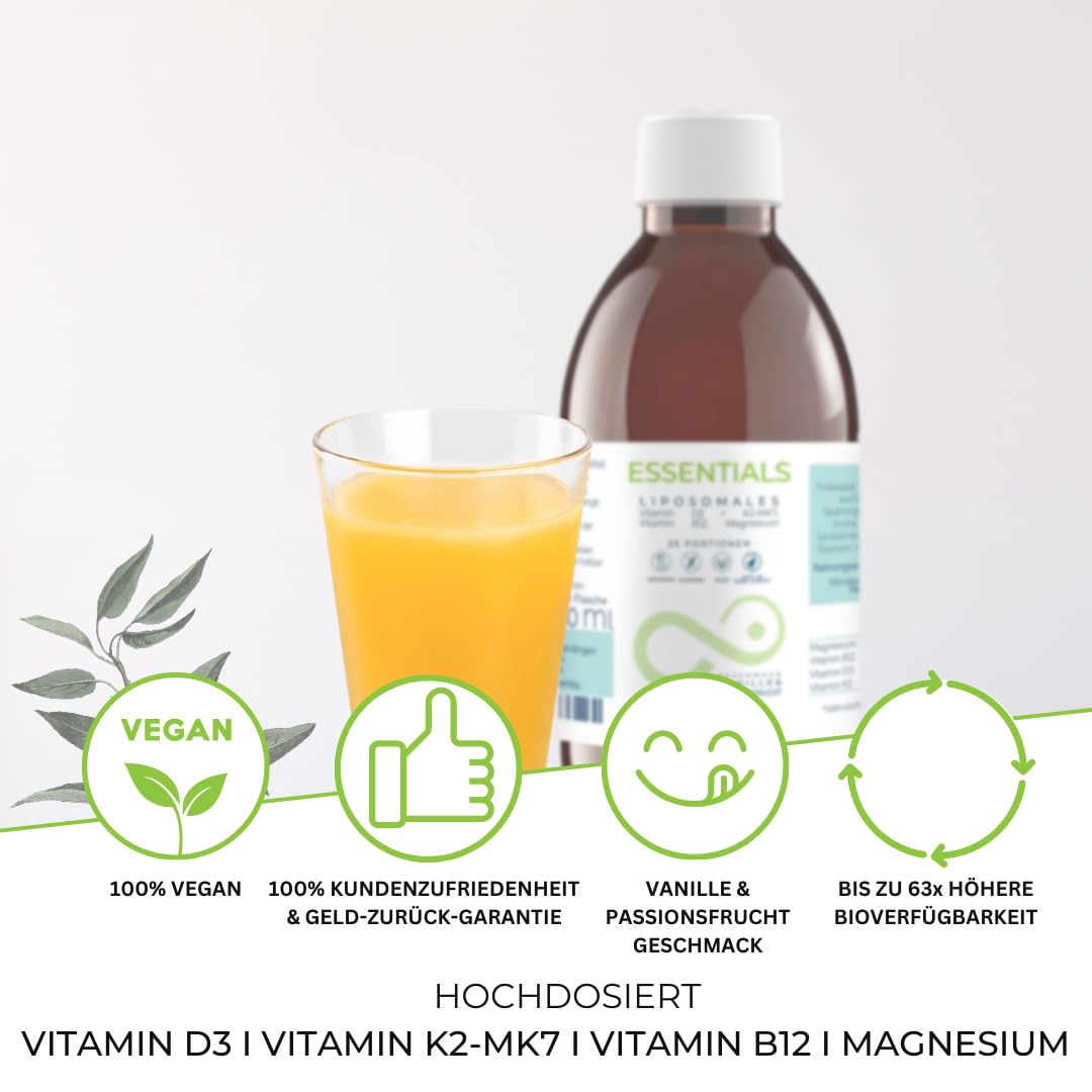 Mighty Elements Liposomales Vitamin D3 K2 B12 Magnesium, flüssig 250ml